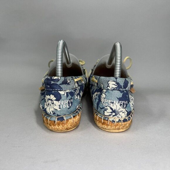 Sperry Women's Size 8 Floral Print Espadrille Slip On Shoes - Picture 5 of 10